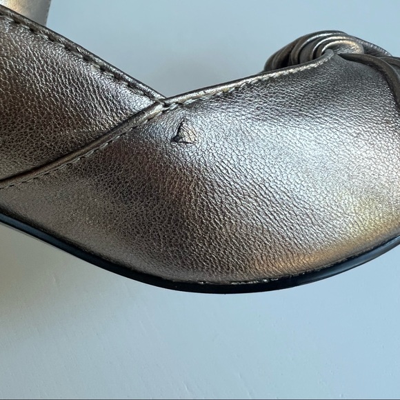 Roberto Vianni Bronze Leather Heels- size 7 - Picture 9 of 11